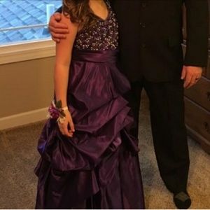 Purple Girls Formal Dress Size 14